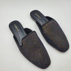 Carvela Lightness Studded Black Mules Size 38